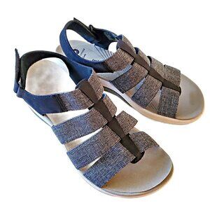 Cloudsteppers by Clark Arla Shaylie Navy Sandals, Woman's Blue Sandals, NIB
